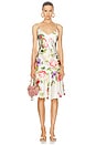 view 1 of 4 Roberto Cavalli Silk Floral Dress in Multi