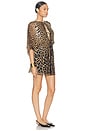 view 2 of 3 Saint Laurent Leopard Dress in Brown