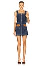 view 1 of 3 Louis Vuitton Denim Mini Dress in Blue