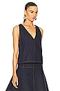 view 6 of 7 Fendi Denim Dress & Vest Set in Dark Blue