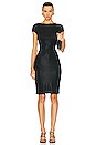 view 1 of 4 Fendi Short Sleeve Midi Dress in Black