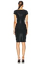 view 3 of 4 Fendi Short Sleeve Midi Dress in Black