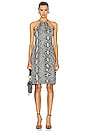 view 1 of 4 Gucci Snakeskin Print Dress in Brown