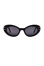 view 1 of 9 Dior Cat Eye Tinted Sunglasses in Black
