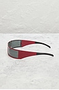 view 3 of 9 Dior Punk Shield Sunglasses in Red