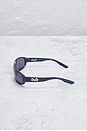 view 3 of 7 Dolce & Gabbana Tinted Shield Sunglasses in Black