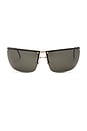 view 1 of 7 Gucci Tinted Shield Sunglasses in Black