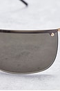 view 6 of 7 Gucci Tinted Shield Sunglasses in Black