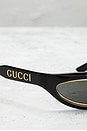 view 4 of 6 Gucci Tinted Cat Eye Sunglasses in Black