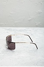 view 3 of 7 Gucci Tinted Shield Sunglasses in Brown