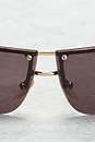 view 6 of 7 Gucci Tinted Shield Sunglasses in Brown