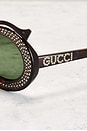 view 4 of 8 Gucci Tinted Round Sunglasses in Brown
