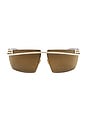 view 1 of 7 Versace Tinted Square Sunglasses in Brown