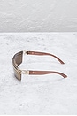 view 3 of 7 Versace Tinted Square Sunglasses in Brown