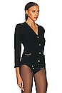 view 2 of 5 Celine Cable Knit Cardigan in Black