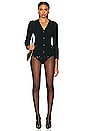 view 4 of 5 Celine Cable Knit Cardigan in Black