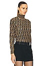 view 2 of 4 Fendi Zucca Turtleneck Sweater in Beige