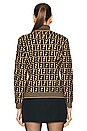 view 3 of 4 Fendi Zucca Turtleneck Sweater in Beige