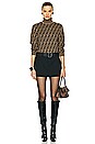 view 4 of 4 Fendi Zucca Turtleneck Sweater in Beige