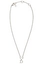 view 1 of 6 Dior Rhinestone Heart Necklace in Silver