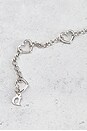 view 4 of 6 Dior Rhinestone Heart Necklace in Silver