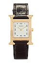 view 1 of 6 Hermes Heure H Watch in Gold & Black Alligator