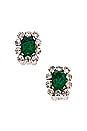 view 1 of 6 PENDIENTES DIOR in Emerald