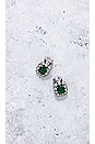 view 2 of 6 PENDIENTES DIOR in Emerald
