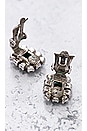 view 4 of 6 PENDIENTES DIOR in Emerald