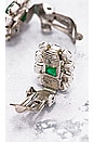 view 6 of 6 PENDIENTES DIOR in Emerald