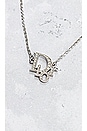 view 3 of 9 Dior Logo Necklace in Silver