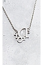 view 4 of 9 Dior Logo Necklace in Silver