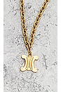 view 3 of 8 Celine Triomphe Logo Chain Necklace in Gold