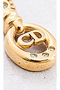 view 6 of 6 Dior CD Rhinestone Necklace in Light Gold