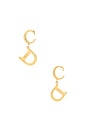 view 1 of 4 Dior CD Earrings in Gold