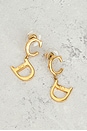 view 4 of 4 Dior CD Earrings in Gold