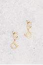 view 2 of 6 Dior CD Rhinestone Earrings in Gold