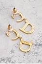 view 3 of 6 Dior CD Rhinestone Earrings in Gold