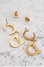 view 4 of 6 Dior CD Rhinestone Earrings in Gold