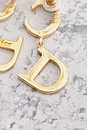 view 6 of 6 Dior CD Rhinestone Earrings in Gold