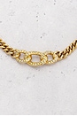 view 3 of 5 Dior Rhinestone Chain Necklace in Gold