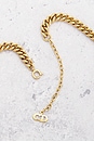 view 5 of 5 Dior Rhinestone Chain Necklace in Gold