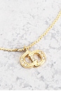 view 4 of 4 Dior CD Rhinestone Necklace in Gold