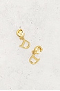 view 2 of 5 Dior CD Clip-On Earrings in Gold