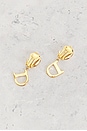 view 3 of 5 Dior CD Clip-On Earrings in Gold