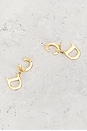 view 4 of 5 Dior CD Clip-On Earrings in Gold