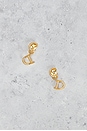 view 2 of 5 Dior CD Clip-On Earrings in Gold