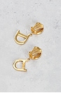view 4 of 5 Dior CD Clip-On Earrings in Gold