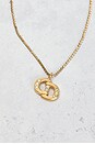 view 3 of 5 Dior CD Rhinestone Necklace in Gold