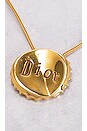 view 6 of 7 Dior Bottle Cap Pendant Necklace in Gold